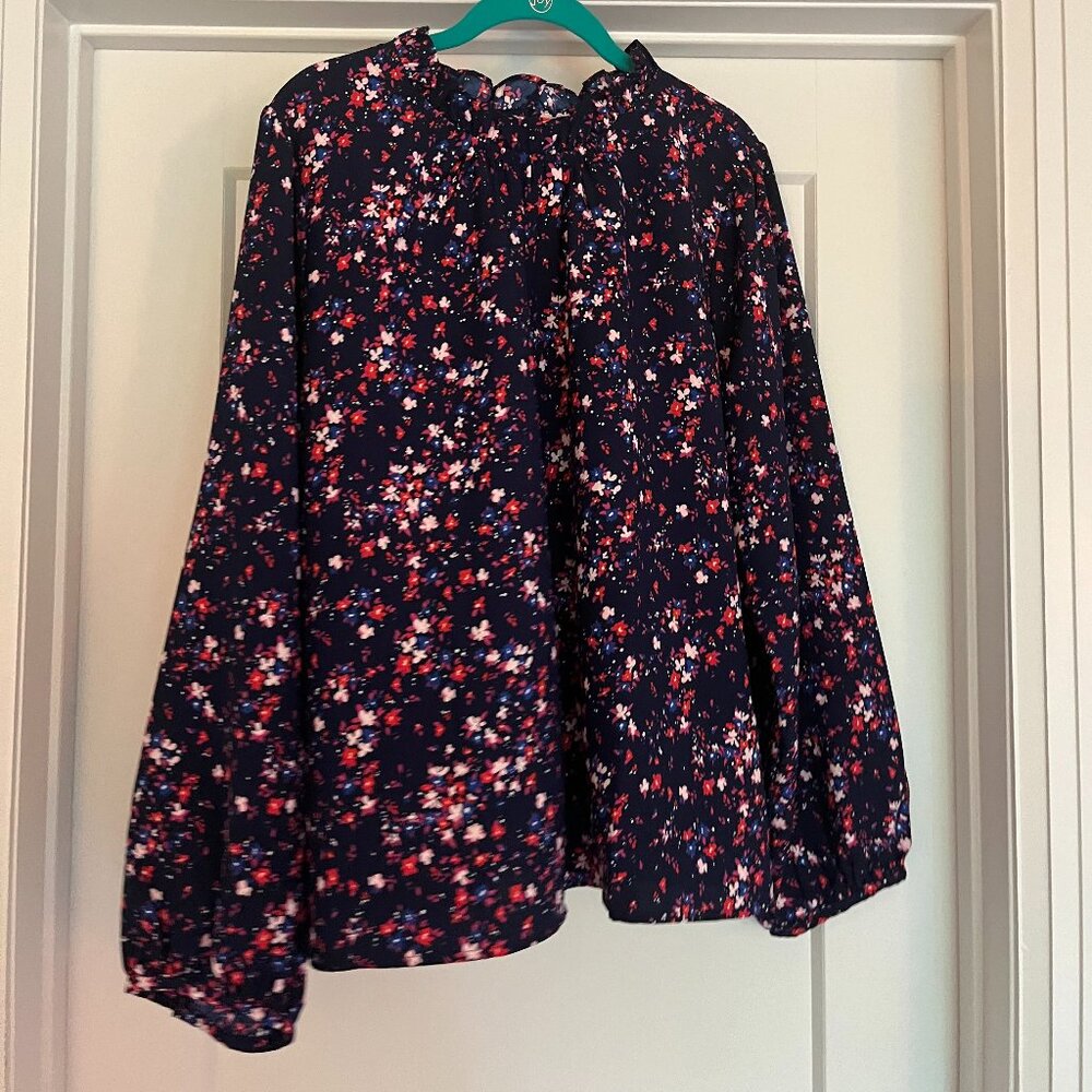 J. Crew floral blouse
